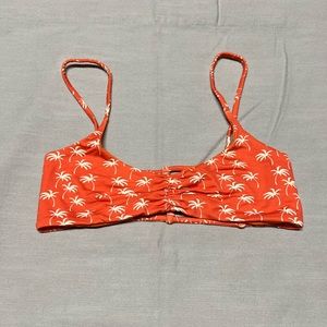 USED San Lorenzo Caged Bra Sunkissed Palms Swimwear Top